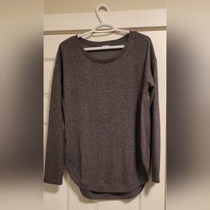 Kismet Charcoal Long Sleeve Top SZ M